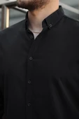 York Keten Erkek Gömlek - Siyah - 2