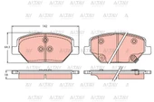 TRW-GDB2185 FREN BALATA INSIGNIA B 17 ÖN D20DTH-B16DTH-D16DTH-B16DTE-D16DTE-D16DTN - 1