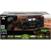 Crazon 1:18 Uzaktan Kumandalı 4x4 Crazy Off-Road Araba 2.4 Ghz Usbj Şarj Siyah Kırmızı - 2