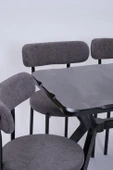 Kütük Alfa MDF Lak Mutfak Masa Sandalye Takımı 70x120 - 7