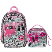 Muggle 2 Bölmeli Fashion Totally Okul Çantası + Termoslu Beslenme Çantası + Kalemlik - 2