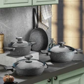 Aryıldız Vortex Granitium 7 Parça Tencere Seti Ar260241 thumbnail 1