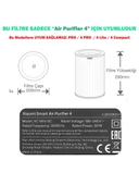 Xiaomi Smart Air Purifier 4 Uyumlu Filtre Hepa Karbon Gri High Efficiency Rfid - 2