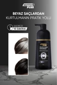 SOFTTO PLUS Black Hair Shampoo Siyahlaştırıcı Doğal Görünümlü Şampuan 350ml - 4