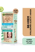 GARNİER BB Krem Hyaluronik Aloe 5'i 1 Arada Mucizevi Cilt Kusursuzlaştırıcı SPF25 - Açık Ton - 1