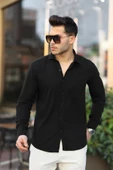 Duble Paça Katlamalı  Örme Keten Pantolon - Bej - 4