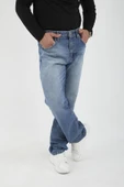 Kot Baggy Kalıp Erkek Pantolon - Mavi - 1