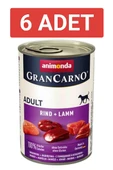 Animonda Gran Carno Biftek ve Kuzu Etli Yetişkin Köpek Konservesi 400gr x 6 Adet - 2