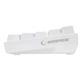 Rampage KB-RX63 B-ATOM Beyaz Bluetooth RGB Backlight RED SWITCH US Layout English 63 Tuşlu Mini Gaming Oyuncu Klavyesi Rampage - 5