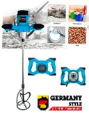 Germany Style 1800W  Elektrikli Devir Ayarlı Alçı Boya Ve Harç Karıştırıcı Mixer - 2