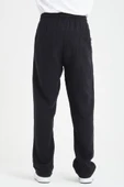 Hafif ve Rahat Müslin Baggy Erkek Pantolon - Siyah - 7