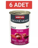 Animonda Gran Carno Sığır Etli ve Yürekli Köpek Konservesi 400gr x 6 Adet thumbnail 5