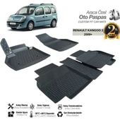 3D PASPAS SİYAH RENAULT KANGOO 2  2009+ - 1