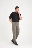 İki İplik Baggy Kalıp Eşofman Altı/Pantolon - Avcı Yeşili - 4