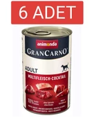 Animonda Gran Carno Karışık Etli Yetişkin Köpek Konservesi 400gr x 6 Adet - 1