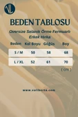 Oversize Selanik Örme Fermuarlı Erkek Hırka- Ekru - 6