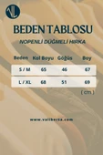 Nopenli Fitil Örgü Düğmeli Hırka - Bordo - 6