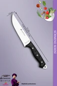Sürmene Serisi Mutfak Bıçak Et Ekmek Sebze Salata Bıçağı Siyah No:3 Mft-007 - 2
