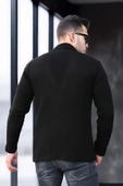Siyah Erkek Cep Detaylı Triko Ceket thumbnail 5