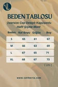 Oversize Cep Detaylı Kapüşonlu Hafif Şişme Mont - Ekru - 8