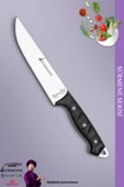Sürmene Serisi Mutfak Bıçak Et Ekmek Sebze Salata Bıçağı Siyah No:3 Mft-007 - 1