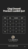 Çizgi Desenli Premium Lastikli Şort - Siyah - 8