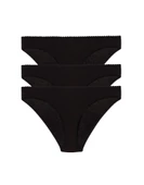 3 lü Paket Şahin Bayan Likralı Bikini Külot 30624 thumbnail 2