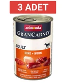 Animonda Gran Carno Sığır Etli ve Tavuklu Yetişkin Köpek Konservesi 400gr x 3 Adet thumbnail 1