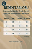 Oversize Puf Baskılı Erkek CozyFit Şardonlu Eşofman Takımı - Ekru - 7
