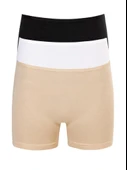 3 lü Paket Şahin Bayan Likralı Short Boxer 30556 - 1