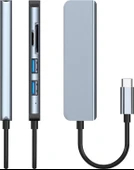 Desingshop USB C Hub 5'i 1 arada Tip C USB3.0+USB2.0 Bilgisayarlar için Çok Bağlantı Noktalı Hub Adaptörü Tabletler C Tipi USB-HUB - 3