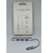 Desingshop All 4 In 1 Type-C To USB 3.0 Hub Adaptör Çevirici Dönüştürücü Çoğaltıcı - 4