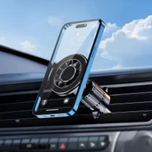 YC-19 Magnetik 360 Derece Oynar Başlıklı Telefon Tutucu Havalandırma Tasarım - 8