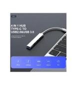 Desingshop All 4 In 1 Type-C To USB 3.0 Hub Adaptör Çevirici Dönüştürücü Çoğaltıcı - 3