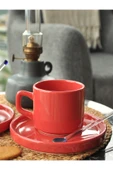 Cera'n 2'li Double Çay Fincan Takımı Kırmızı 514 - 2