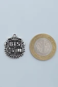 Minimal BTS Army Gümüş Kaplama Örme Zincir Kolye - 4