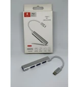 Desingshop All 4 In 1 Type-C To USB 3.0 Hub Adaptör Çevirici Dönüştürücü Çoğaltıcı - 1