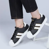 JUMP 28787 SİYAH BEYAZ KADIN SNEAKER GÜNLÜK SPOR AYAKKABI - 2
