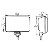 Hella Comet 450 Uzun Hüzme 12V H3 Halojen Far 1NB005860-221 - 6