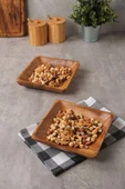 Bella - Akasya 2 Li Kare Servis, Kahvaltı, Pasta, Sunum Tabak Seti - 4