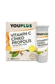 YOUPLUS Vitamin C Çinko Propolis 20 Efervesan Tablet 3 Kutu thumbnail 2