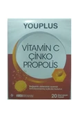 YOUPLUS Marka: Vitamin C Çinko Propolis 20 Efervesan Tablet Kategori: Mineral thumbnail 2