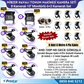 Mibzer için 8 Kameralı 10 inç Sekize Bölen Monitör 2 Büyük Kameralı Kayıtlı 256 Gb Sd Kart Destekli - 3