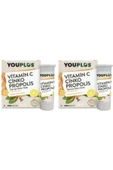 YOUPLUS 2 Adet Vitamin C Çinko Propolis 20 Efervesan Tablet - 1
