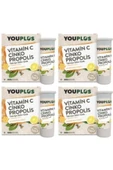 YOUPLUS C Çinko Propolis 20 Efervesan Tablet 4'lü Vitamin 8699514020158x4 - 1