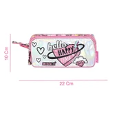 Muggle 3 Bölmeli Happy Time Okul Çantası + Termoslu Beslenme Çantası + Kalemlik - 5