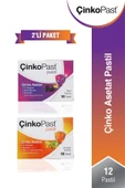 ÇİNKOPAST Ihlamur Bal Ve Zencefil Karamürver Iyonize Çinko Asetat Pastil 2li Set 24 Adet - 1