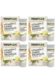 YOUPLUS 4 Adet Youplus Vitamin C,çinko,propolis Efervesan Tablet Takviye - 1