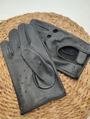 Kadın Deri Eldiven Motorcu Modeli - 7