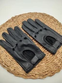 Kadın Deri Eldiven Motorcu Modeli - 9